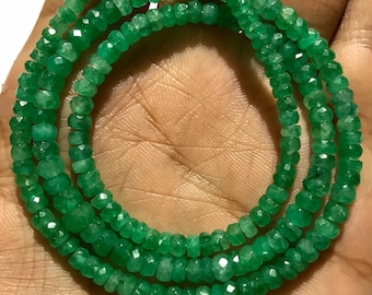 Beautiful Natural 12mm Green Emerald Gemstone Round Beads Necklace 34" AAA Beautiful Natural 12mm Green Emerald Gemstone Round Beads Necklace 34" AAA