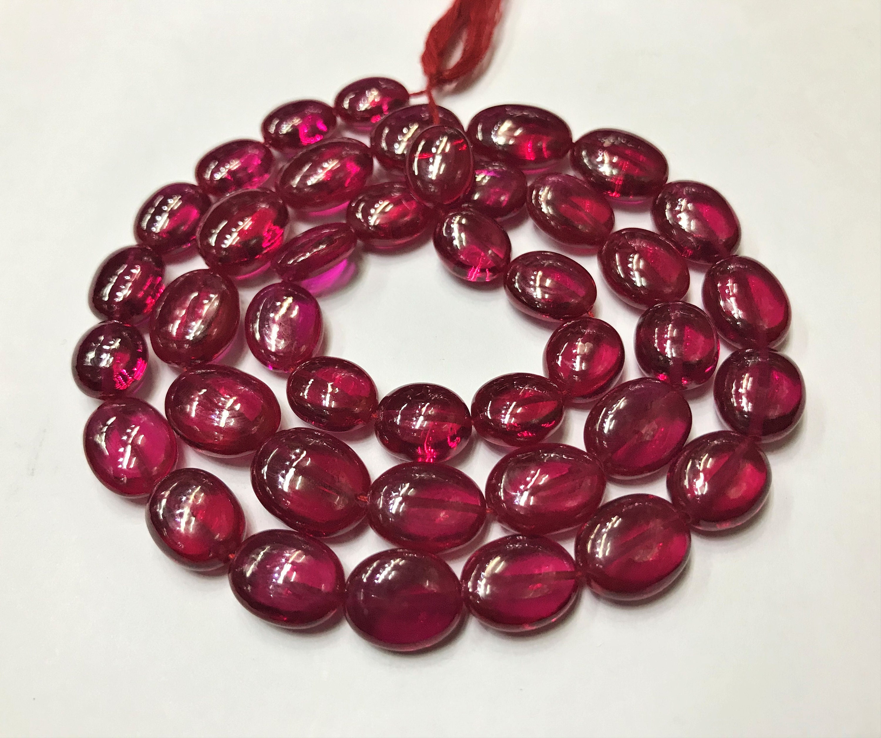 Ruby2smooth AAAA+ Super Quality~~ruby Corundum Smooth Beads Ruby Smooth Beads Ruby ...