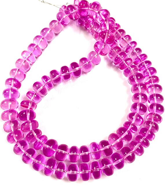 ⭐︎Bead⭐︎ Gorgeous~aaa++ Top Quality Pink Sapphire Gemstone Beads Pink