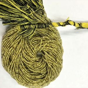 BUMPER SALE! Natural Bio Lemon Faceted Rondelle Beads 2mm Bio Lemon Gemstone Beads Micro Cut Beads Top Quality 10 Strands Of 13&quot;