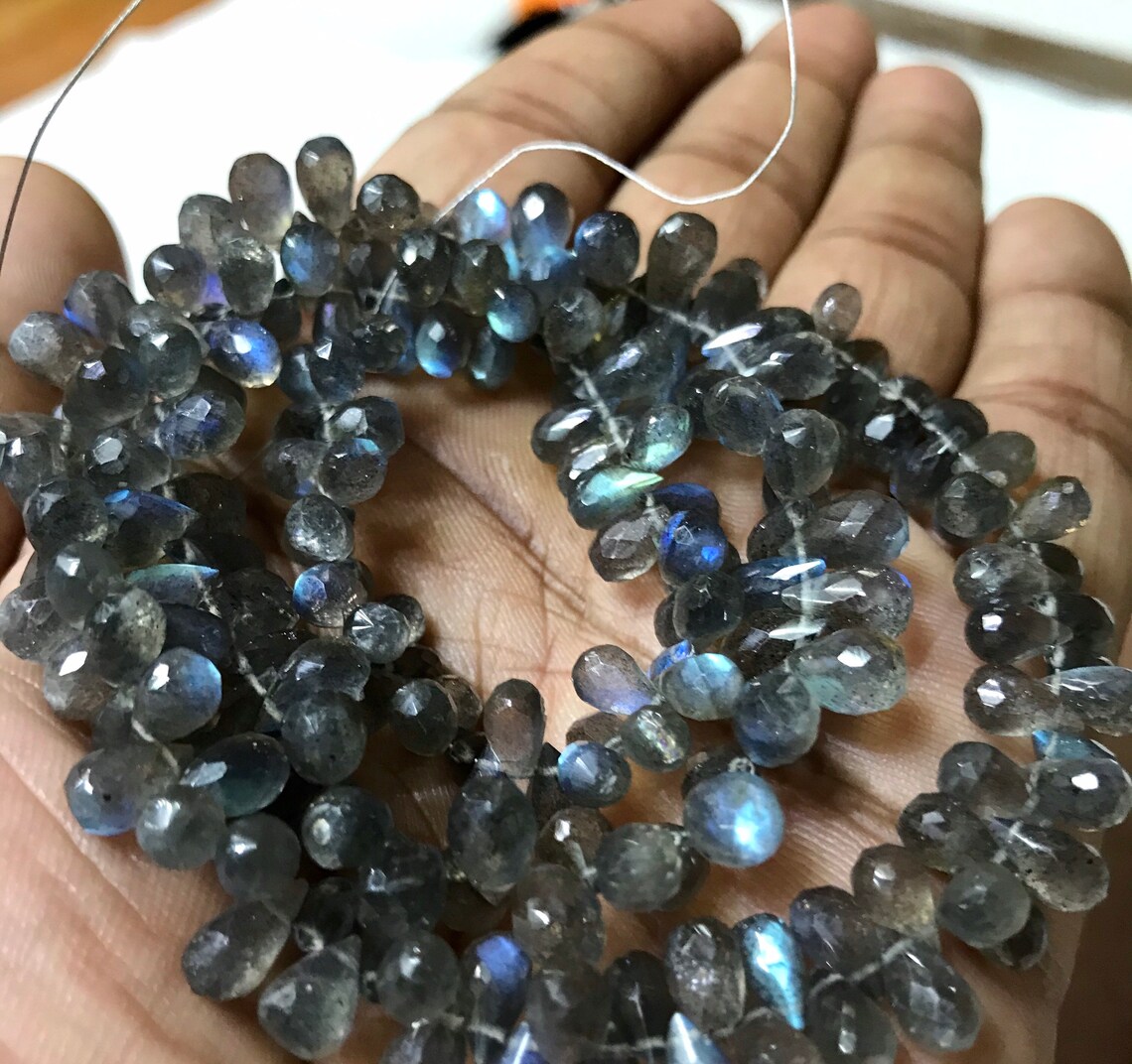 Exclusive Rare Laborite Faceted Gemstone Bead/Genuine Laborite | Etsy