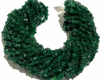 JUICY Green AVENTURINE 9 Strands Chips/AAA+ Quality Aventurine Gemstone Beads/Natural 36” Aventurine 9 Strands/Sold at 9 Strands 36”/Unique