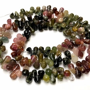 Prachtige MULTI TOURMALINE Smooth Gemstone Beads/Multi Tourmaline 4.5*5.5mm 14&quot; Smooth Teardrops/New Arrival Rare tourmaline Smooth Teardrop