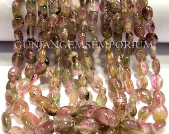 Rare Light Pink Watermelon Tourmaline Bead So Beautiful Pink Tourmaline Ovals Tourmaline smooth Oval Beads Shady Tourmaline Gemstone Jewelry