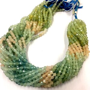 Top Quality Jewelry Making Beads New Arrival Multi Aquamarine Round Ball Beads 5mm Aquamarine Natural Faceted Gemstone Beads 16&quot; Strand