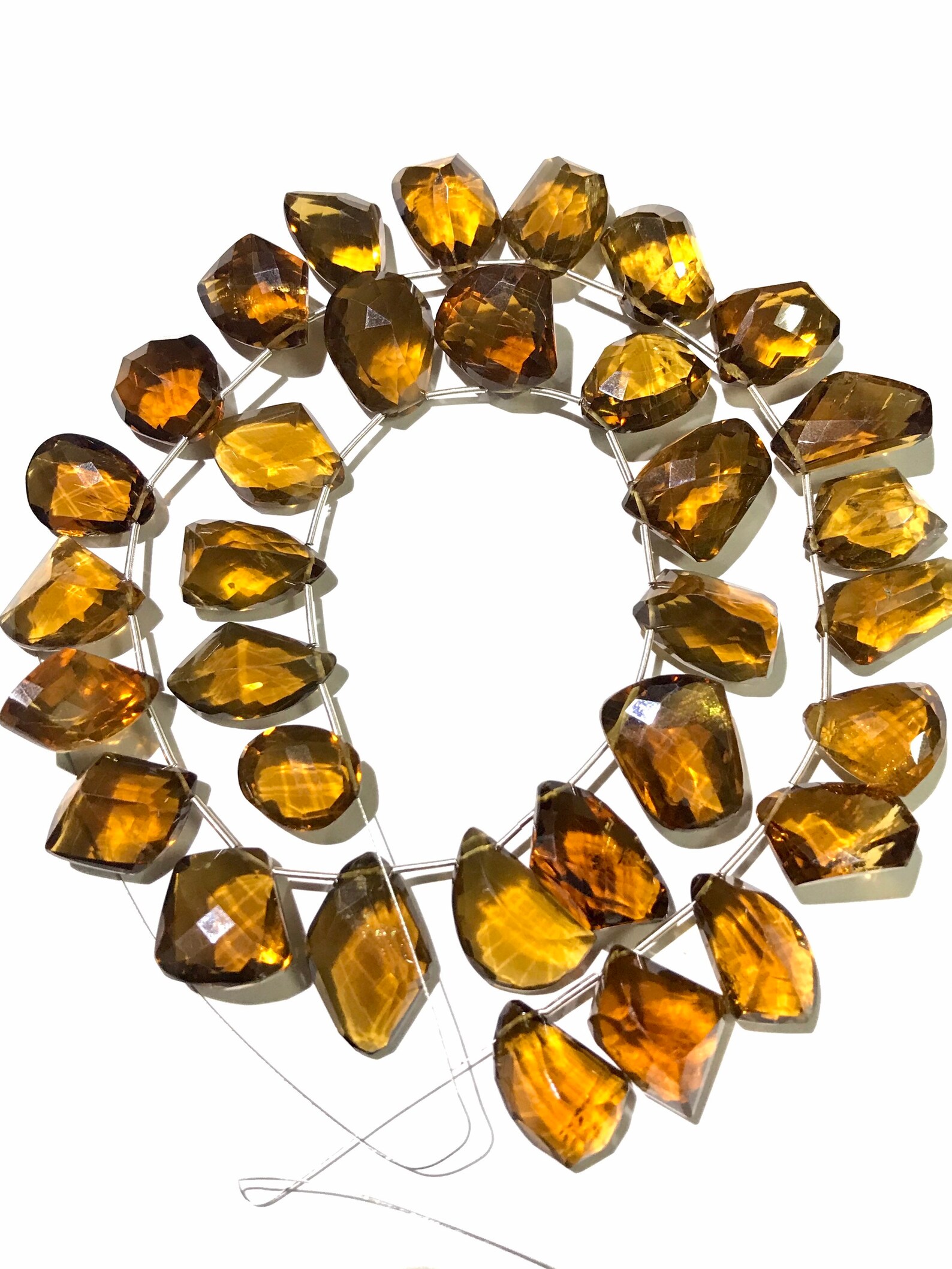 GENUINE CHAMPAGNE Quartz 1744cm Long Faceted Gemstone Etsy