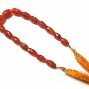 HIGH DISCOUNT!!Natural Carneline Faceted Bicones. Carneline 9-11mm 10” Bicone Gemstone Beads.Amazingly Faceted AAA quality Carneline Beads