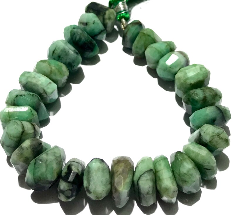 Rarest Shape Rarest~raw Green Emerald Unusual Shape Nugget Beads Natural Green ...