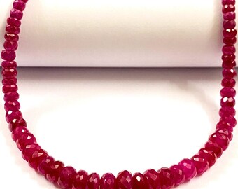 AAAA++ Super Quality~Ruby Faceted Rondelle Beads 4-6mm Red Ruby Beads Dark Pink Ruby Beads Pink Ruby Rondelle Beads Red Ruby Faceted Beads
