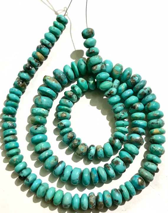 Rondelle Turquoise Naturelle Sleeping Beauty – 218 Carats – 43,6 Grammes – Brut Sans Emballage