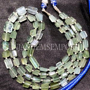 Extremely Beautiful~~AAA+ Aquamarine Nuggets 2 Layer Necklace Genuine Aquamarine Faceted Nuggets Beads Aquamarine Beads Aquamarine Gemstone