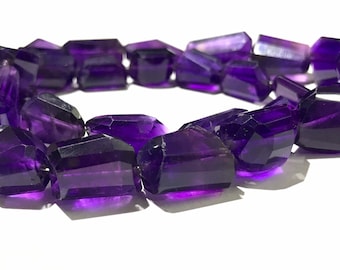 ON SALE! Natural Purple Amethyst Faceted Nuggets Gemstone Beads /Amethyst Free Size 15”Laser Cut Nuggets/Wholesale Beads/AAA Qulaity/Natural