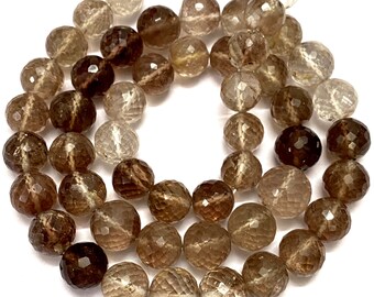 Imperial Topaz Faceted Round Beads Natural Imperial Topaz Gemstone Beads 7/8mm Brown Imperial Topaz Faceted Bead 18” Imperial Topaz Beads