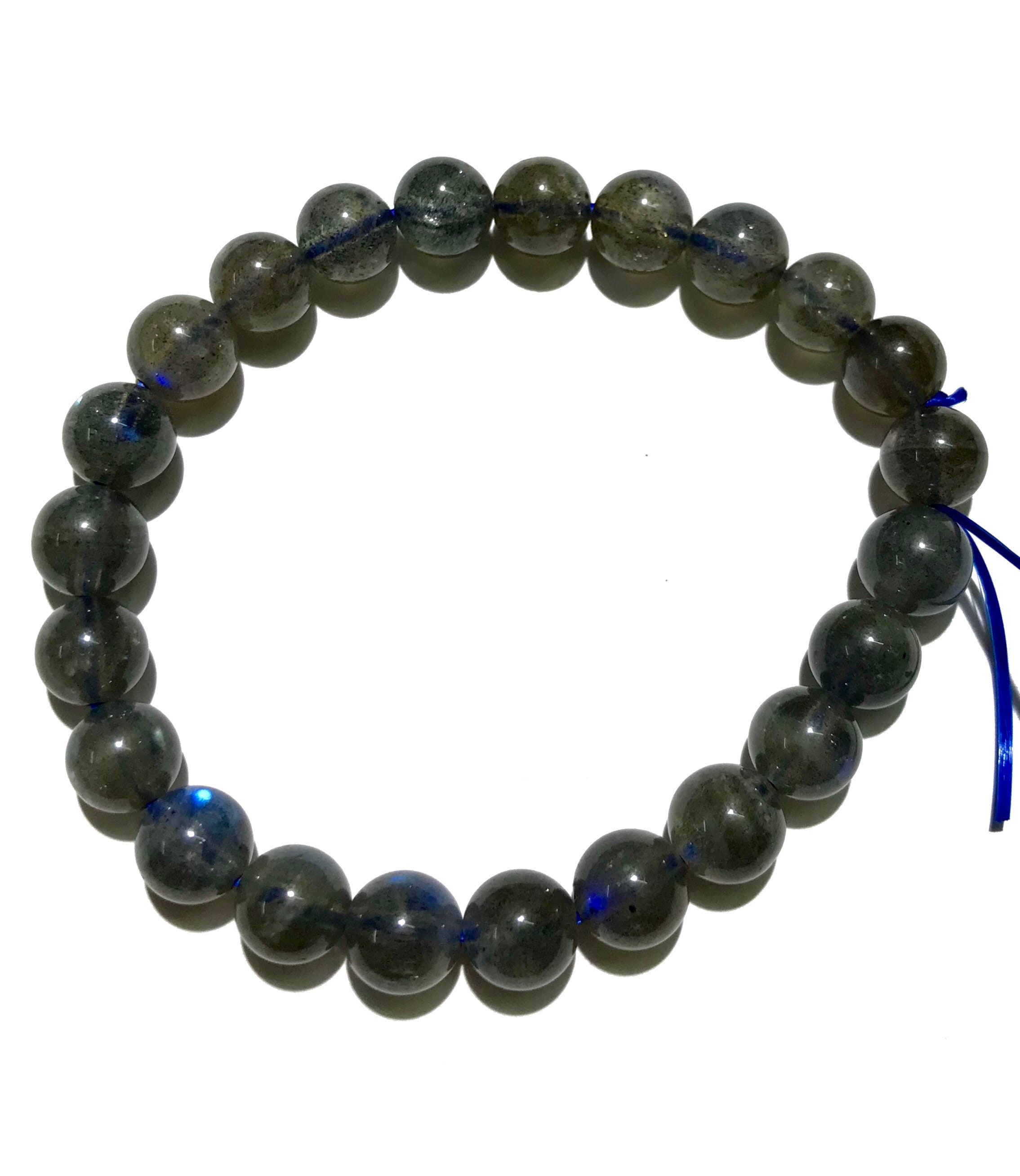 bracelet labradorite ,  perle ronde 8 mm AA  - Bracelet/Labradorite - Miracles minéraux