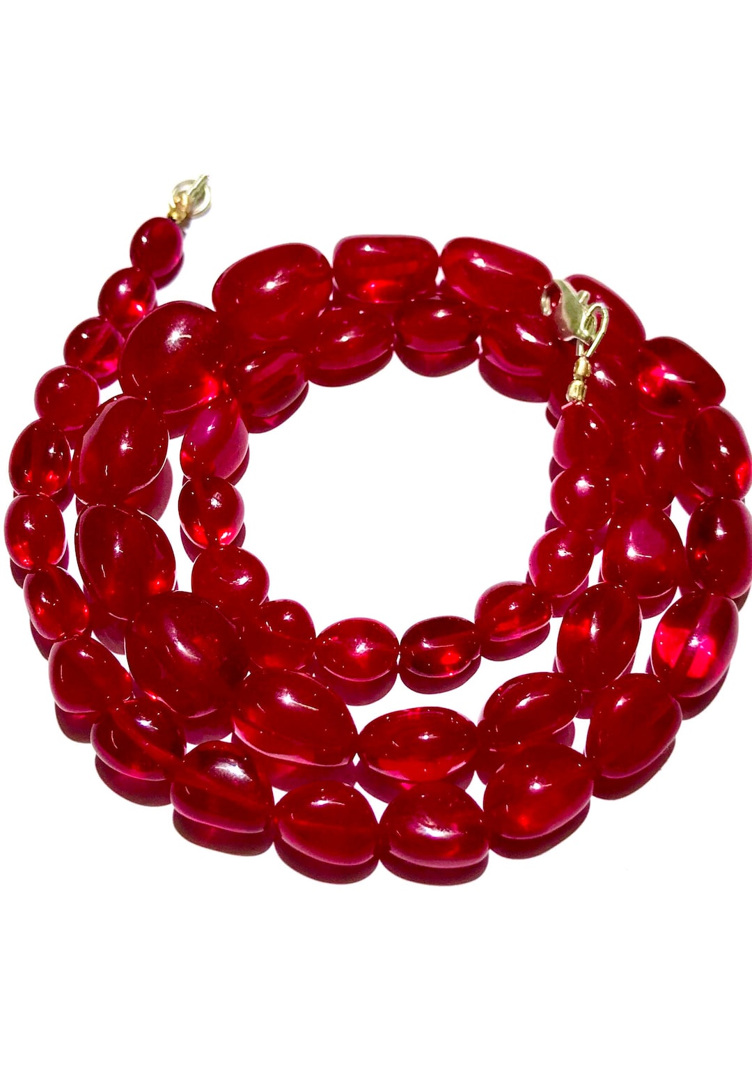 AAA++ Extremely Beautiful~ruby Smooth Beads Ruby Smooth Nuggets Beads ...