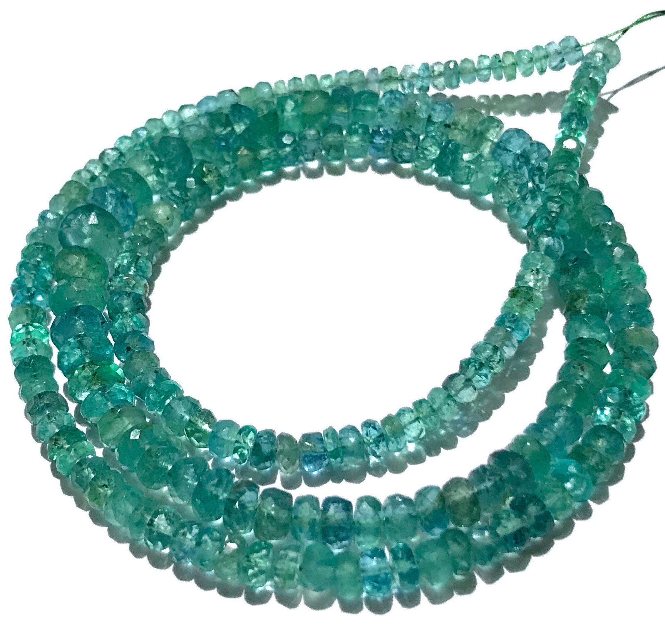AAA + bardzo rzadkie ~~ Koraliki turmalinowe Paraiba Naturalne turmalinowe paraiba fasetowane koraliki Rondelle Paraiba Indicolite turmalinowe niebieskie turmaliny
