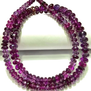 AAAA++ Roodachtig ~ Paars Alexandrite Facet Rondelle Kralen Super Kwaliteit Alexandrite Edelsteen Kralen Kleur veranderende Alexandrite Kralen Zeer Zeldzaam