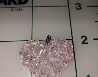 Pink Valentine heart pendant for her