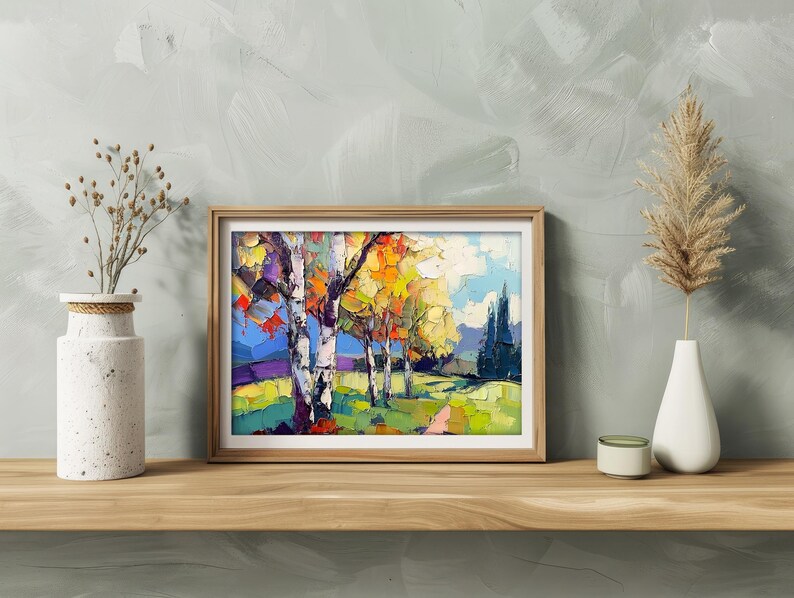 Birch Tree Painting Birches Oil Painting Aspen Trees Original Art ...