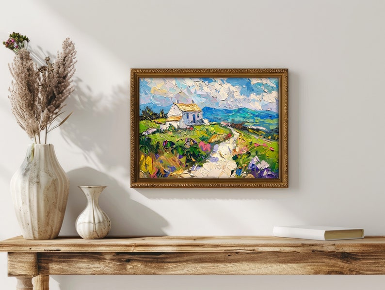 Ireland Oil Painting Irish Countryside Original Art Abstract Ireland ...
