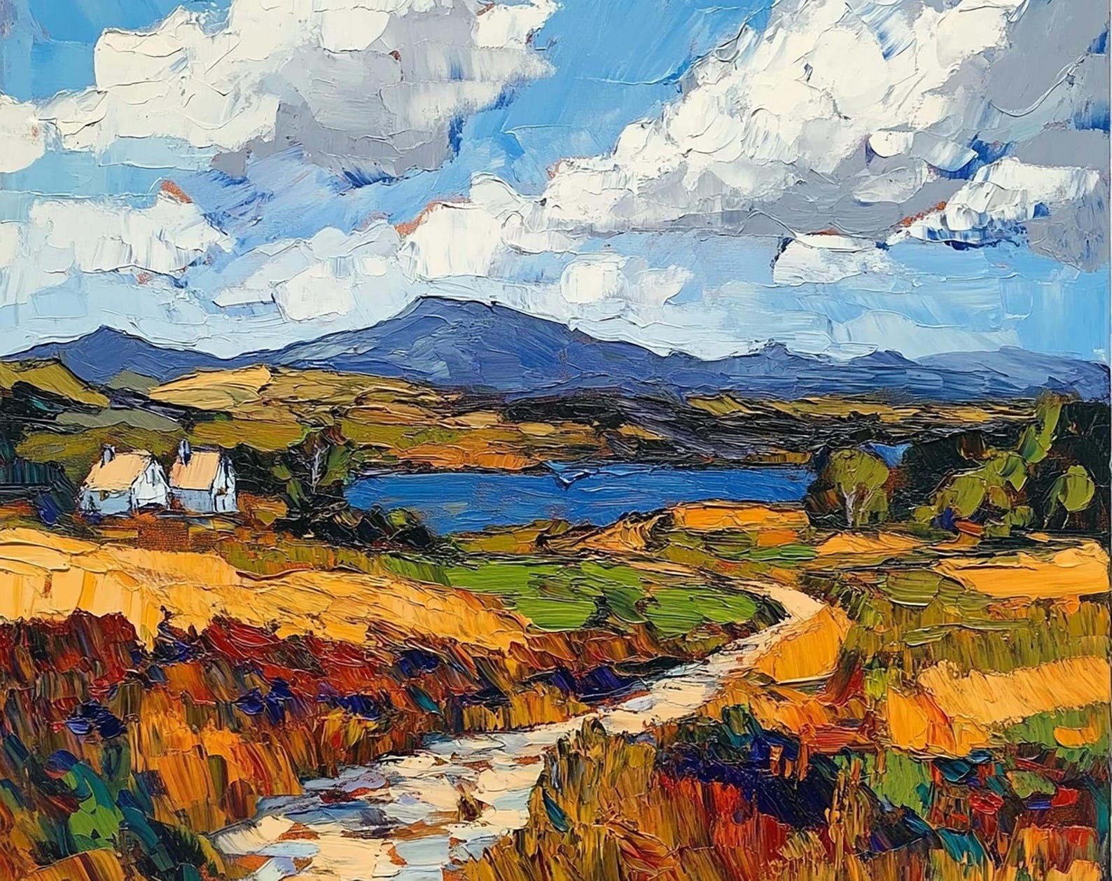 Connemara Painting Irish Countryside Oil Painting Ireland Original Art ...