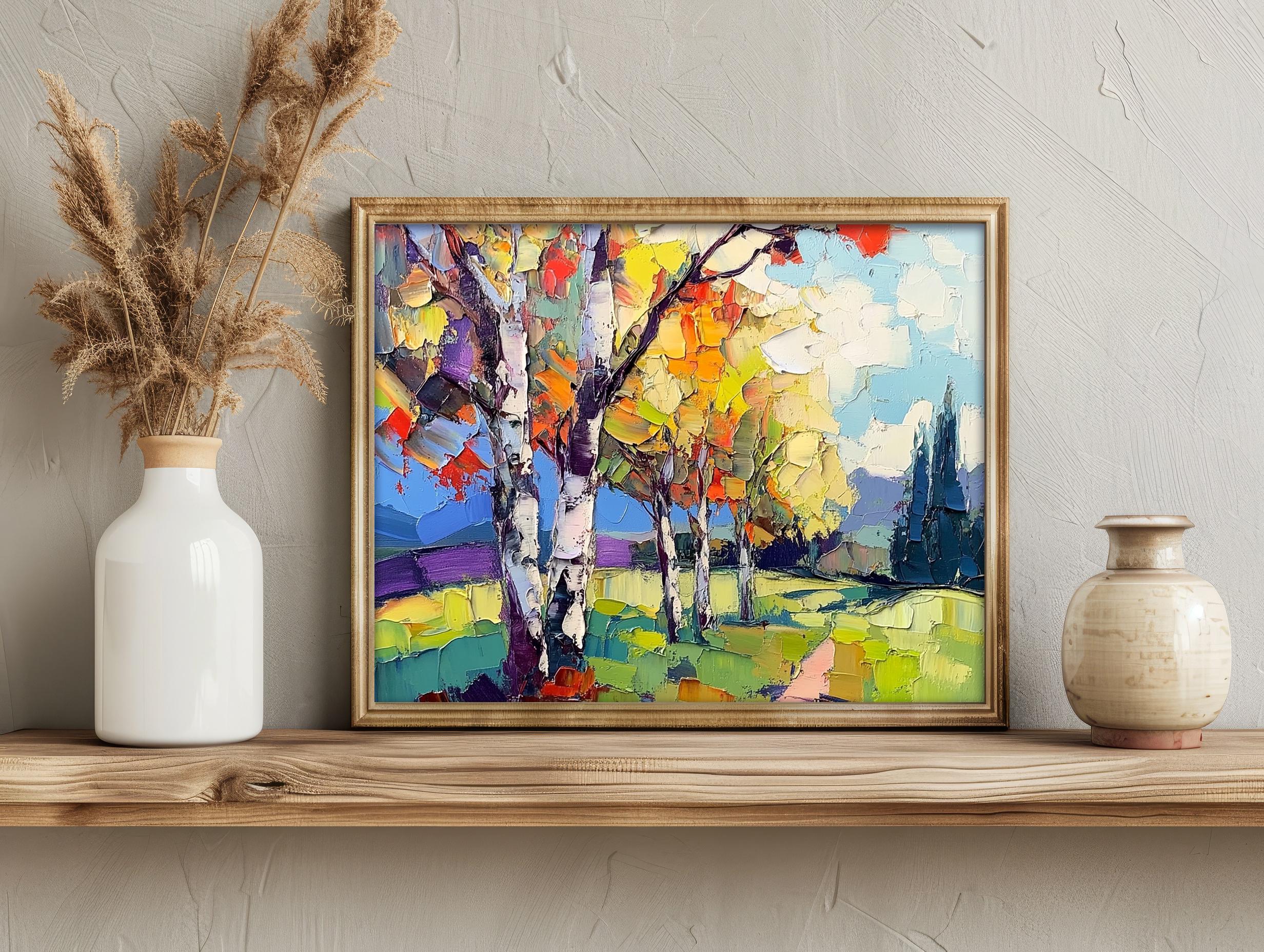 Birch Tree Painting Birches Oil Painting Aspen Trees Original Art ...