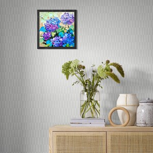 Hydrangea Painting Impasto Original Art Flowers Oil Painting Floral ...