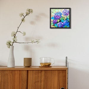 Hydrangea Painting Impasto Original Art Flowers Oil Painting Floral ...