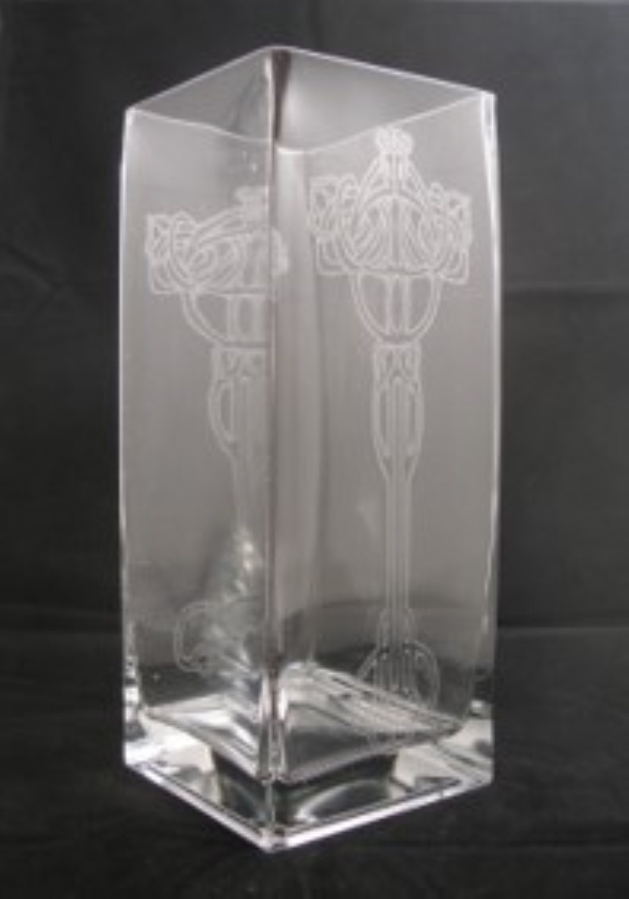 Tall Square LaserEngraved Glass Vases in four beautiful Etsy