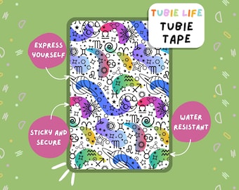 TUBIE TAPE Tubie Life Space Farbflächen ng Sondenband für Sonden und andere Schläuche Full Sheet