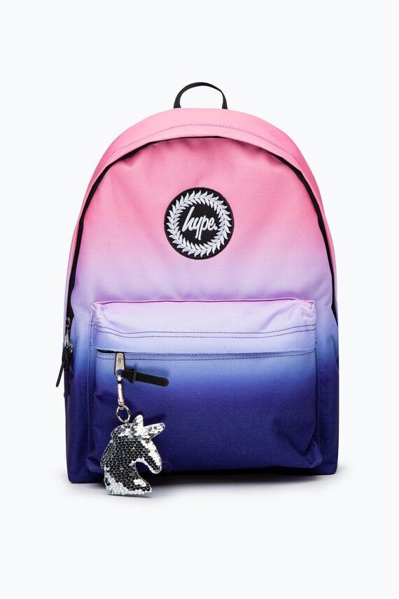 Hype Navy Rainbow Fade Pocket Backpack 