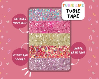 TUBIE TAPE Tubie Life glittereffect slangtape voor het voeden van sondes en andere slangen