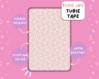 TUBIE TAPE Tubie Life roze doorsteekslangtape voor het voeden van sondes en andere slangen Volledig vel