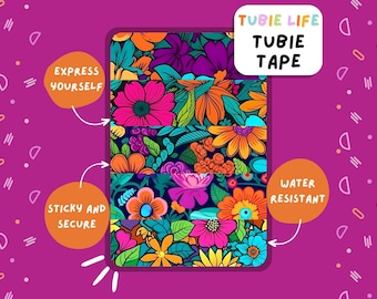 TUBIE TAPE Tubie Life hippie bloemen ng sondetape voor het voeden van sondes en andere slangen