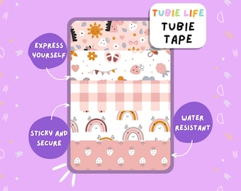 TUBIE TAPE Tubie Life pink unicorn ng tube tape for feeding tubes and other tubing