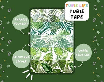 TUBIE TAPE Tubie Life tropical leaves ng tube tape for feeding tubes and other tubing