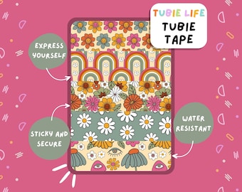 TUBIE TAPE Tubie Life retro regenboog ng sondetape voor het voeden van sondes en andere slangen