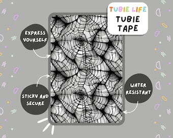 TUBIE TAPE Tubie Life Spinnennetz ng Sondenband für Ernährungssonden und andere Schläuche Full Sheet