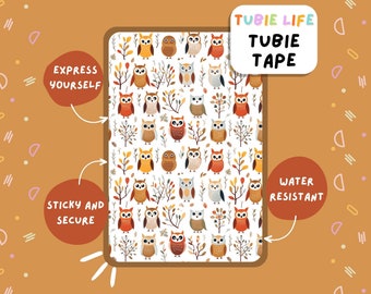 TUBIE TAPE Tubie Life owls ng nastro per tubi per l'alimentazione di tubi e altri tubi Foglio intero