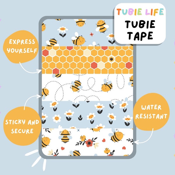 TUBIE TAPE Tubie Life bee ng Sondenband für Magensonden und andere Schläuche