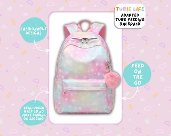 Tubie Life Angepasst Rucksack Muster Pastell Regenbogen Sterne Sonde angepasst Tasche