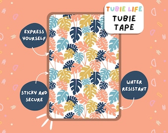 TUBIE TAPE Ruban adhésif tubulaire Tubie Life de couleur tropicale pour tubes et autres tubes, feuille complète