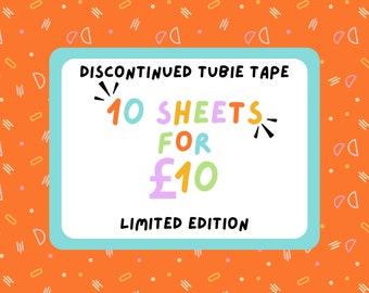 TUBIE TAPE stopgezette bundel gelimiteerde editie Tubie Life ng tube tape