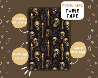 TUBIE TAPE Tubie Life teschi con candele ng tubo nastro per tubi di alimentazione e altri tubi Foglio intero