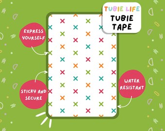 TUBIE TAPE Tubie Life color incrocia il nastro per tubi per l'alimentazione di tubi e altri tubi. Foglio intero