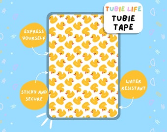TUBIE TAPE Tubie Life Gummiente ng Sondenband für Ernährungssonden und andere Schlauchleinen Full Sheet