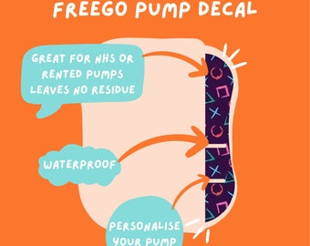 Freego Pump Sticker Tubie Life pump decal for Abbott feeding pumps