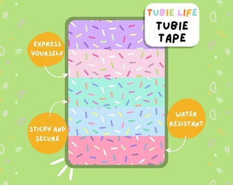 TUBIE TAPE Tubie Life sprinkles ng tube tape for feeding tubes and other tubing