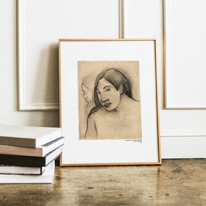 Paul Gauguin Tahitian Women Art Poster, Modern Art Exhibition Print, Vintage Wall Decor, Famous Artist Art Print, Gauguin Fine Art Printable