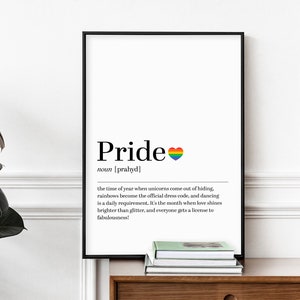 Pride Month Art, LGBTQ+ Rainbow Poster, Pride Celebration Wall Decor, Rainbow Artwork, Printable LGBTQ+ Art, Digital Download